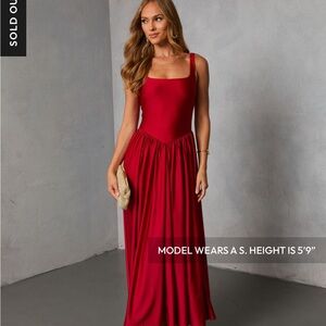 Vici Red Maxi Dress